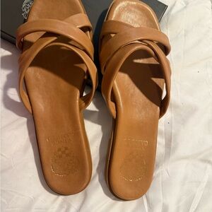 Vince Camuto Tan Leather Sandals
